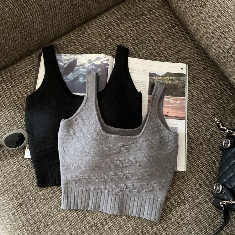 【tops】ニットキャミソール　M25469