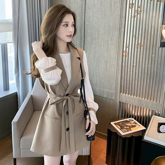 【set】好感度UP!ファッション気質満点上品な質感エレガントオシャレ２点セット G2807