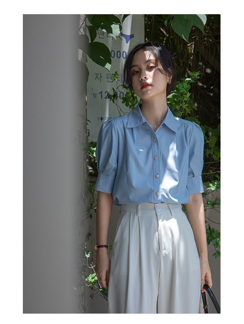 【tops】パフスリーブ ブラウスG20242