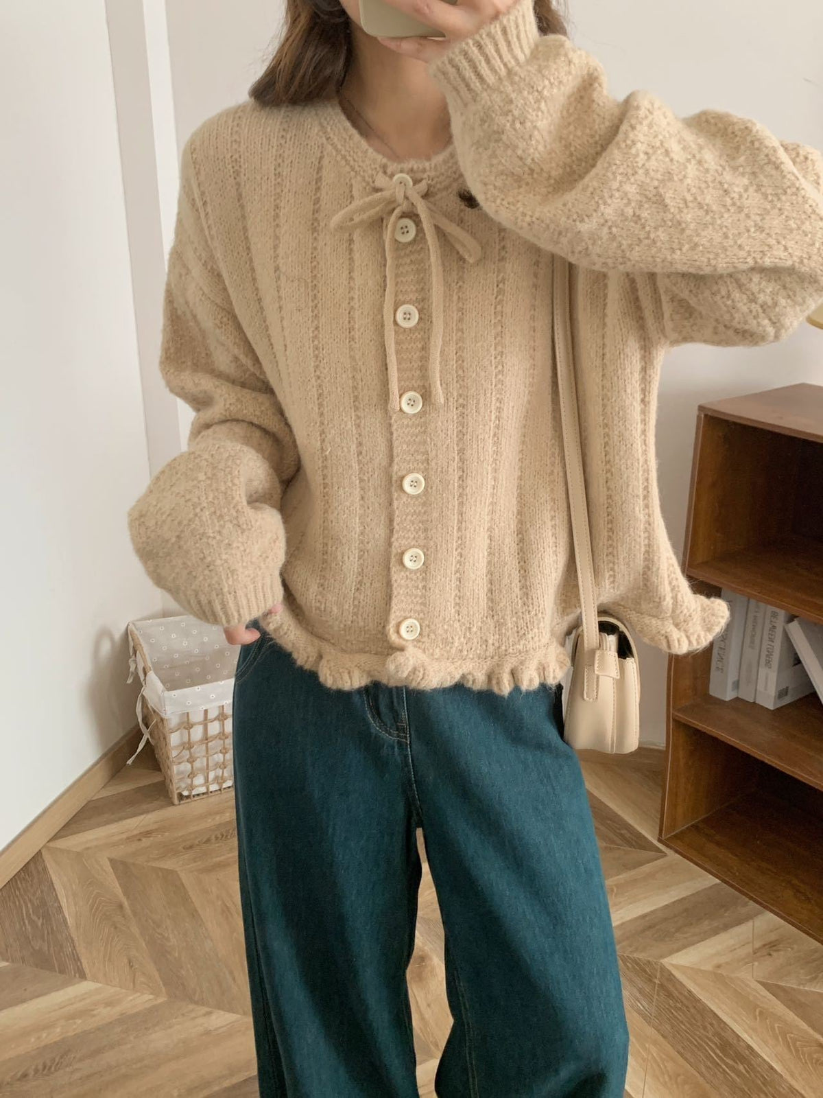 【outer】ニットカーデ　M26423