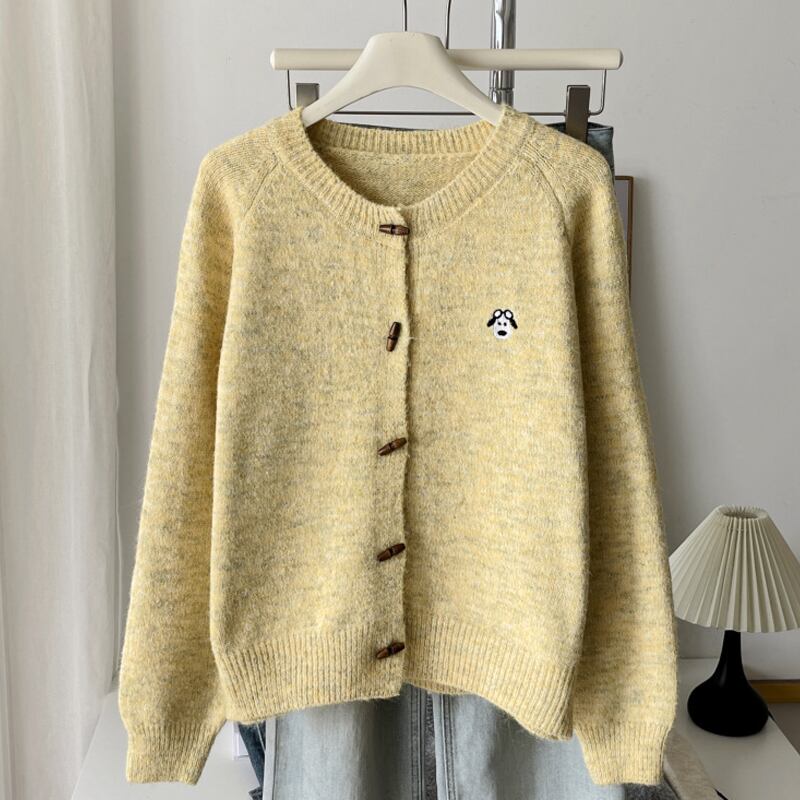 【outer】4色展開ニットカーディガン Q7492
