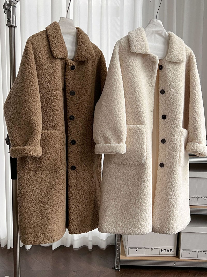 【outer】ロングシープボアコート Q7224