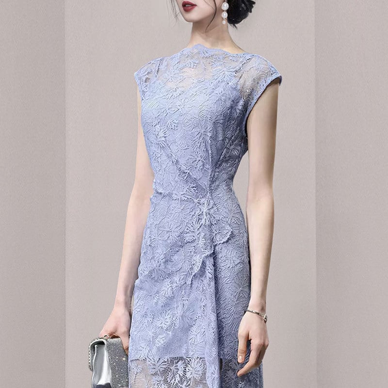 【dress】ノースリーブレースワンピース　M24543
