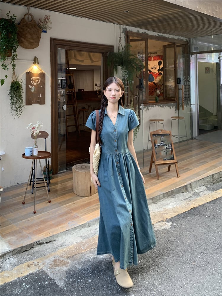 【dress】デニムワンピース　M24032