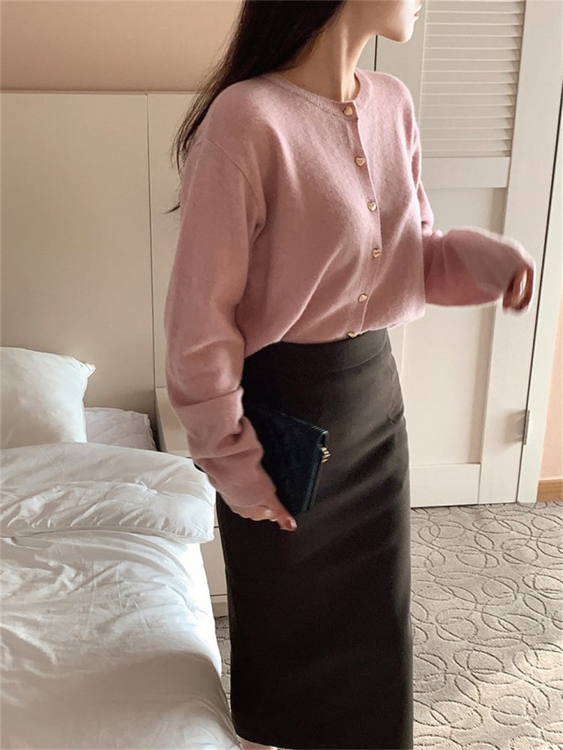 【outer】ニットカーデ　M25958