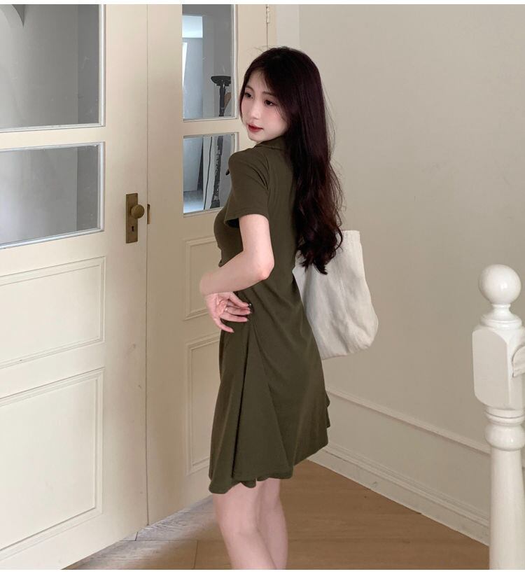 【dress】POLOネックワンピース G20433