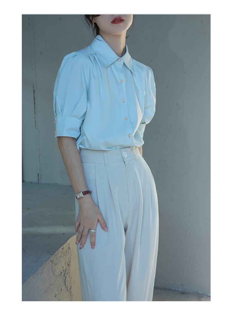 【tops】パフスリーブ ブラウスG20242