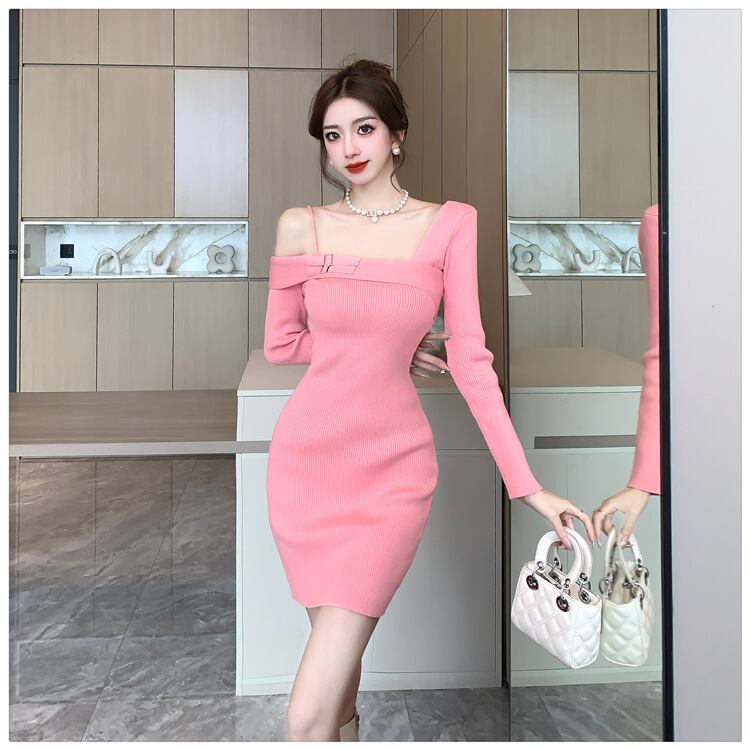 【dress】ニットワンピース　M19109