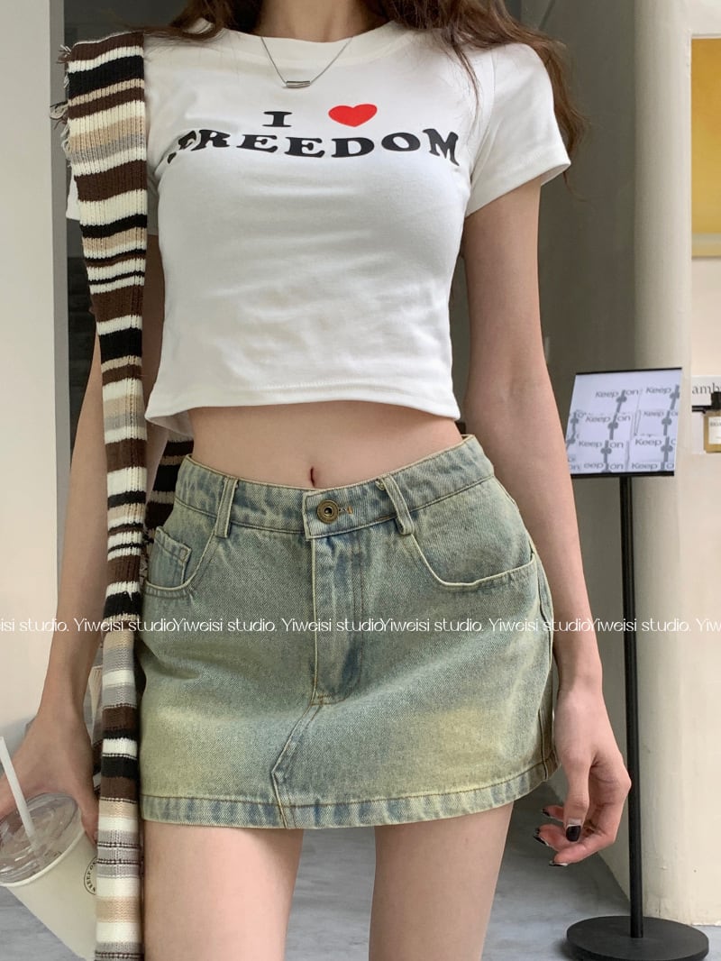 【bottoms】デニムスカートG20422