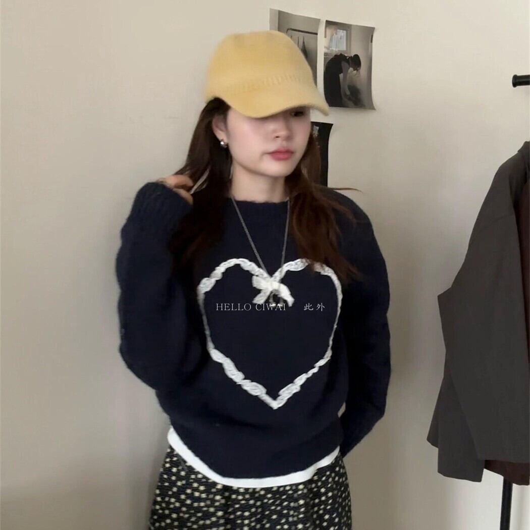 【tops】クルーネックニットセーター　M27970