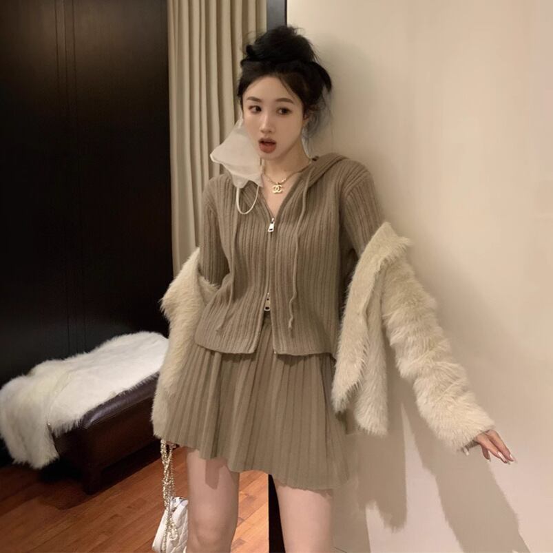 【outer】シャギーニットカーデ　M28549