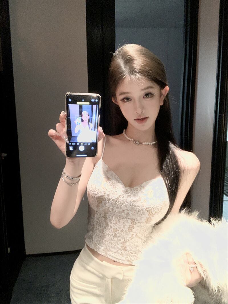 【tops】レースキャミソール　M28476