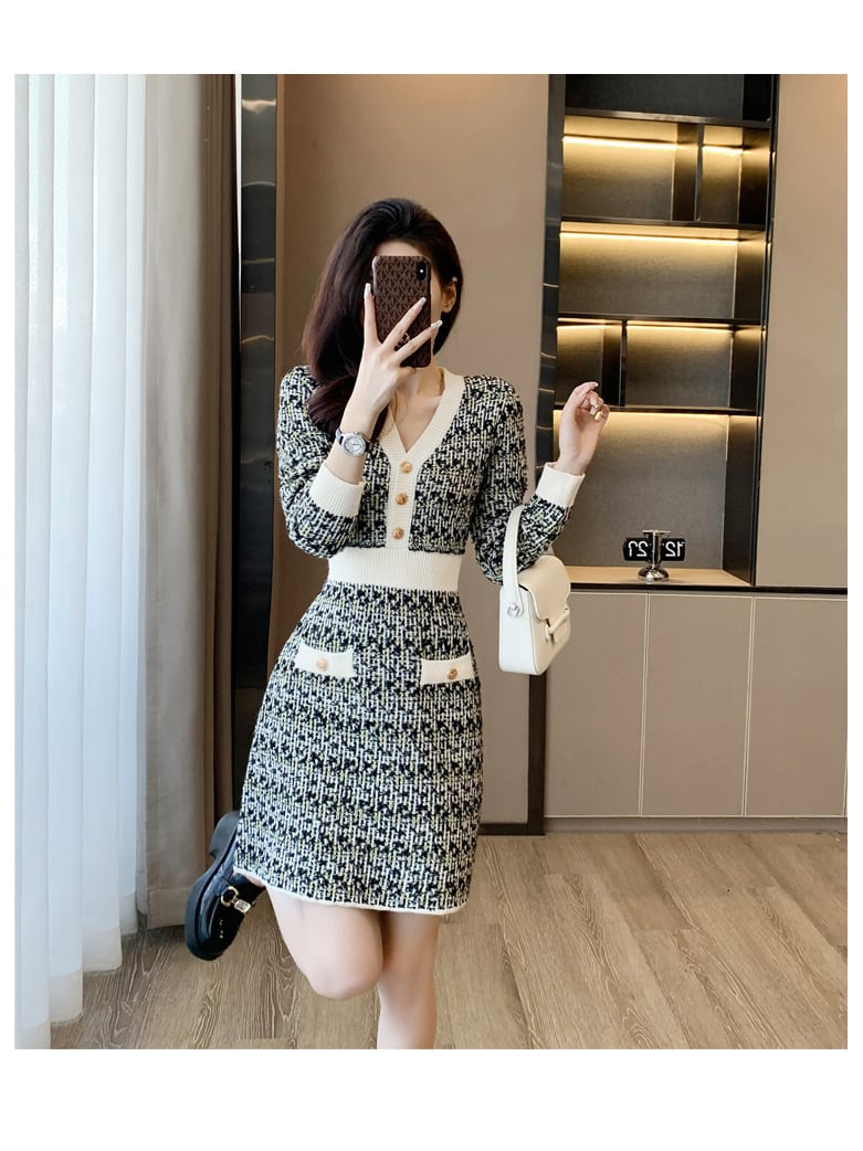 【dress】ニットワンピース　M25483