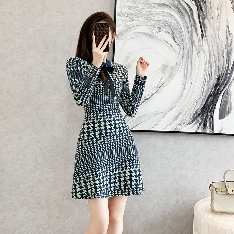 【dress】ジャカードワンピース　M25510