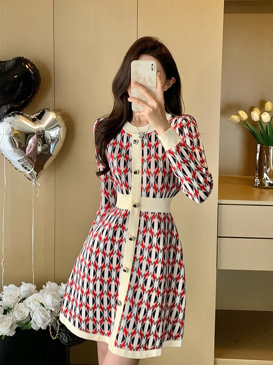 【dress】ニットワンピース　M28359