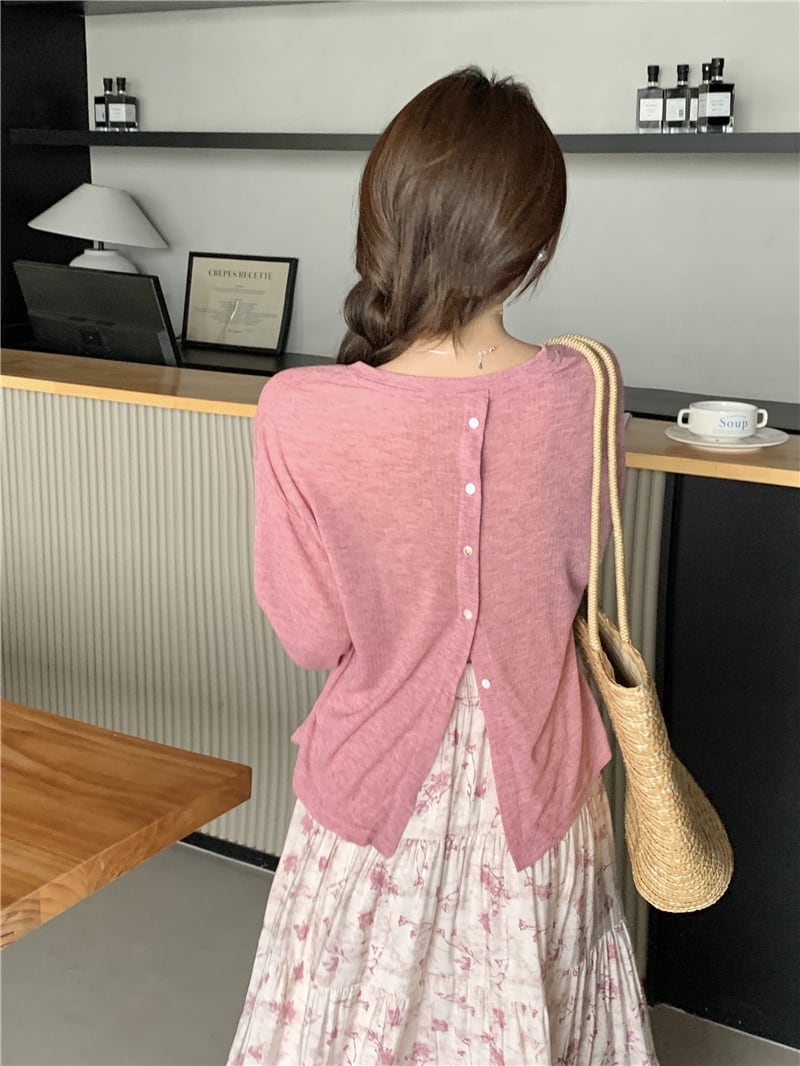 【set】長袖Tシャツ×花柄スカートセット　M23900