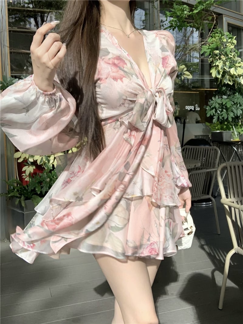 【dress】プリントワンピース　M24841
