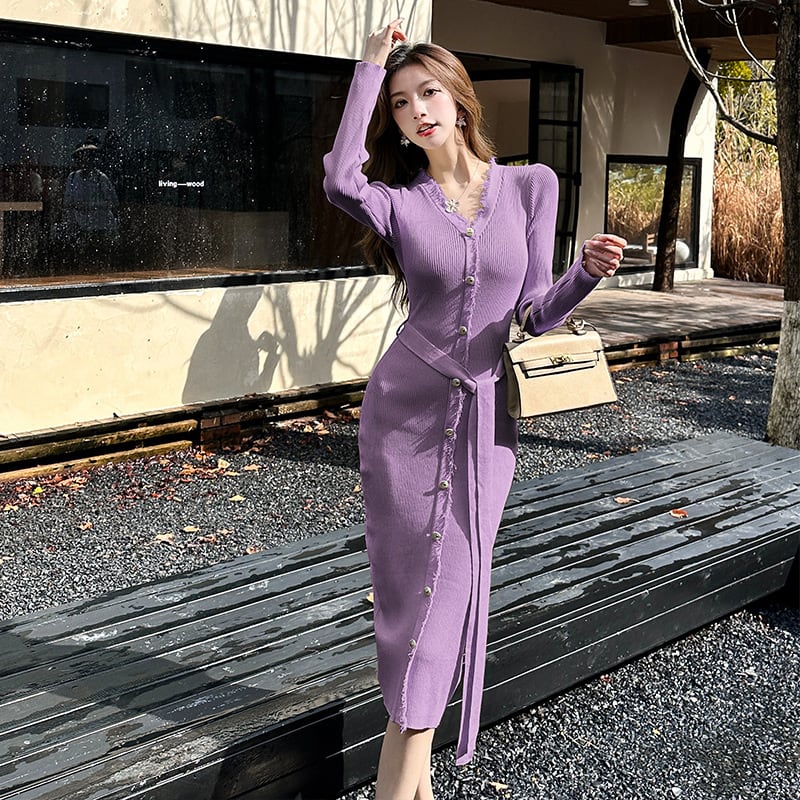 【dress】ニットワンピース　M25754
