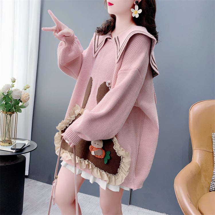 【tops】カートゥーンニットセーター　M28307
