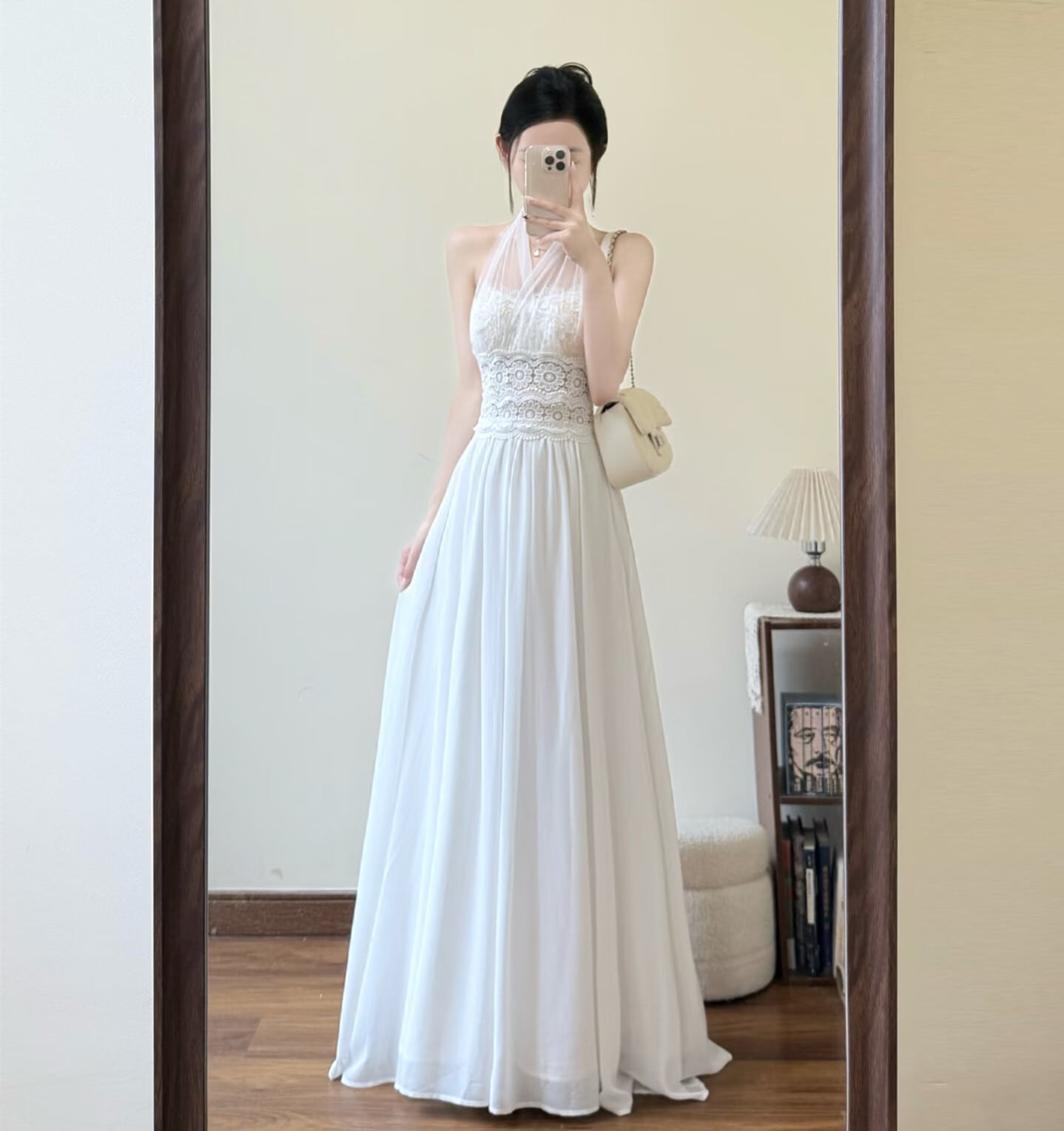 【dress】3WAYレースドッキングロングワンピース N3588