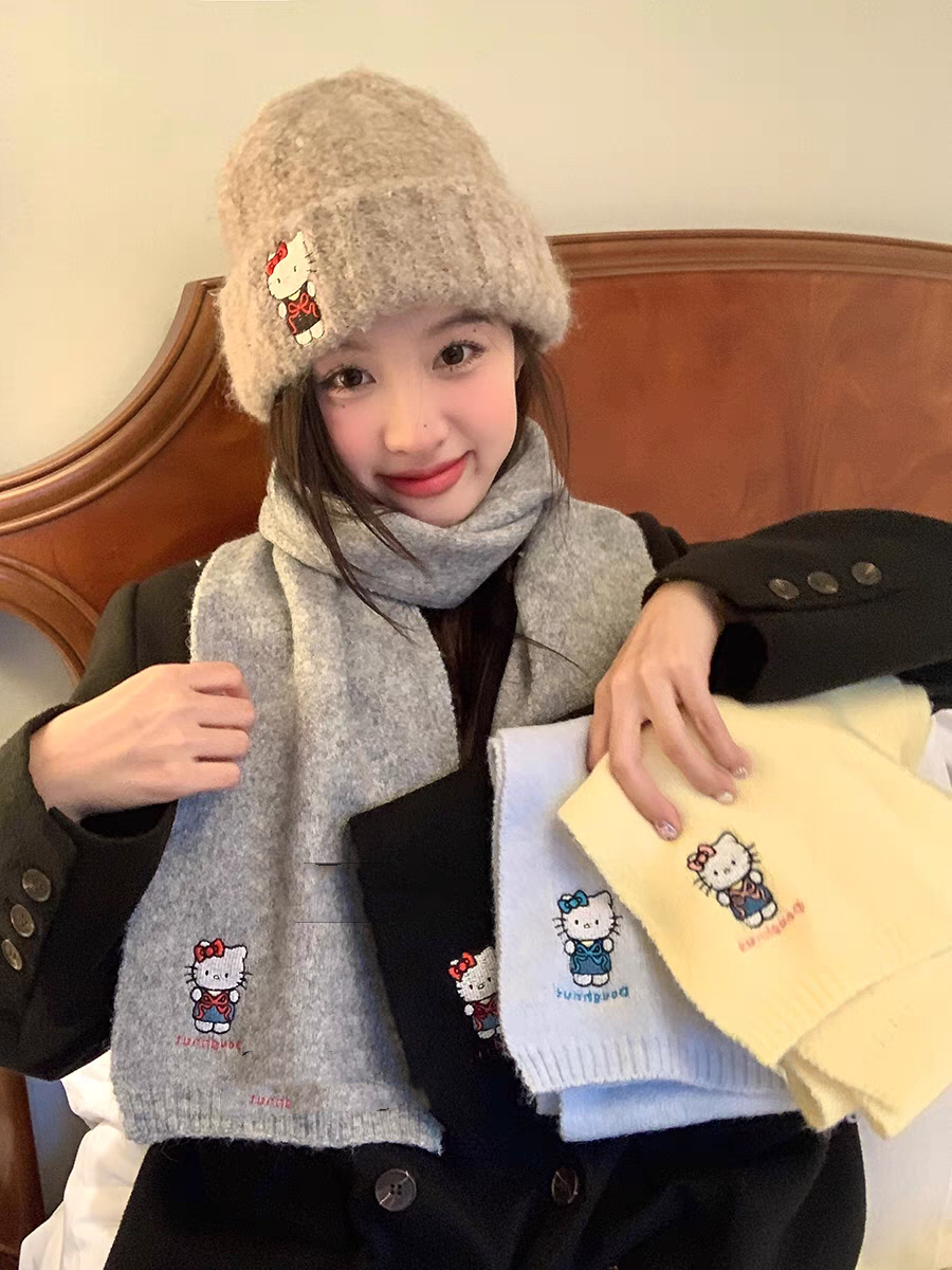 【小物】キャラクターニットスカーフG23760