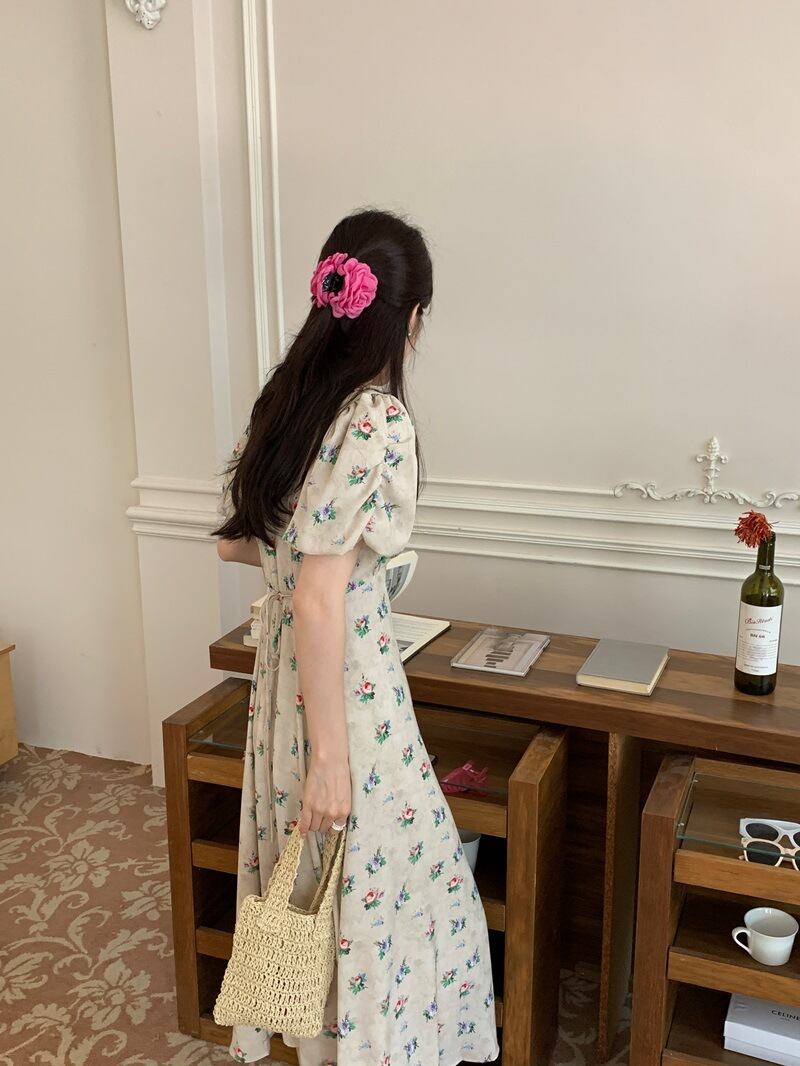 【dress】花柄ワンピース　M24741