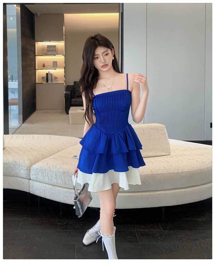 【dress】キャミ切り替えワンピース　M23899