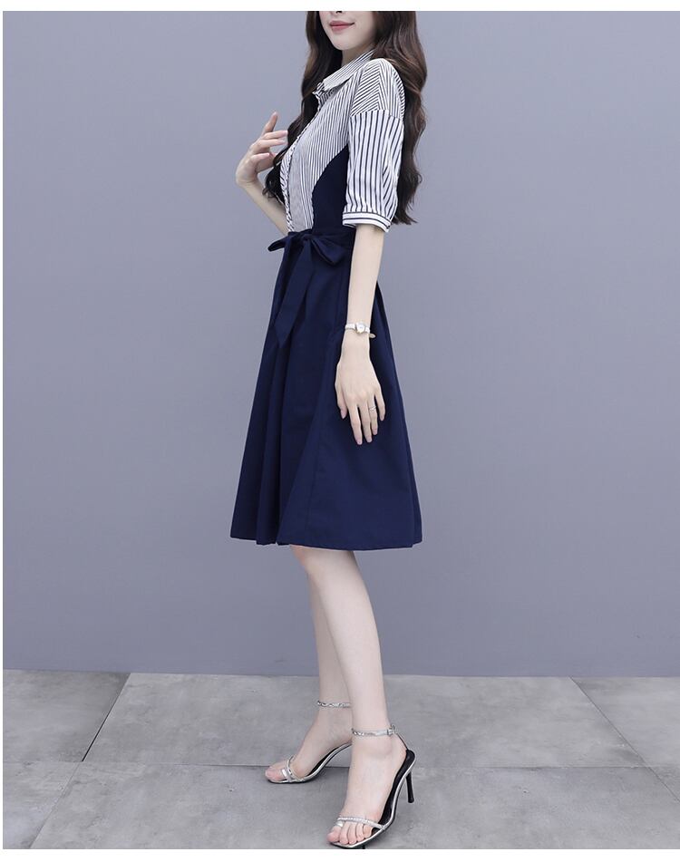 【dress】ファッションエレガント好感度UP!気質満点レトロ夏着痩せ ワンピース G0353