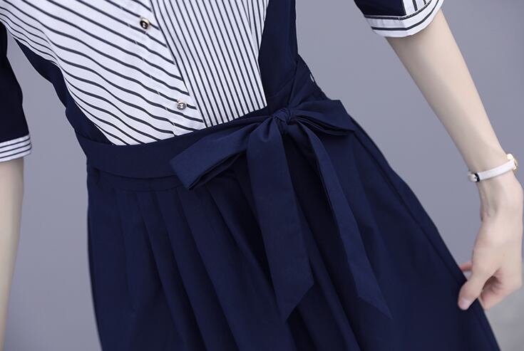 【dress】ファッションエレガント好感度UP!気質満点レトロ夏着痩せ ワンピース G0353