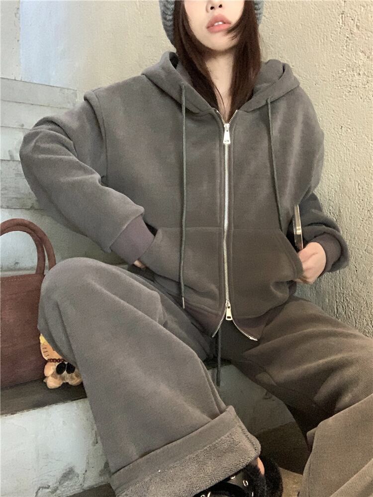 【set】フーディーパーカー×ワイドパンツセット　M27324