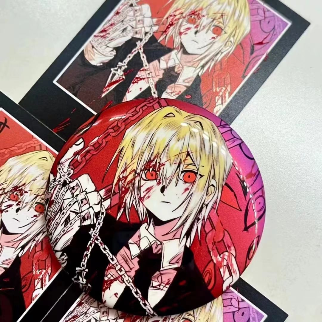 【GOODS】HUNTER×HUNTER 血を染める 58mm 缶バッジ Q2239