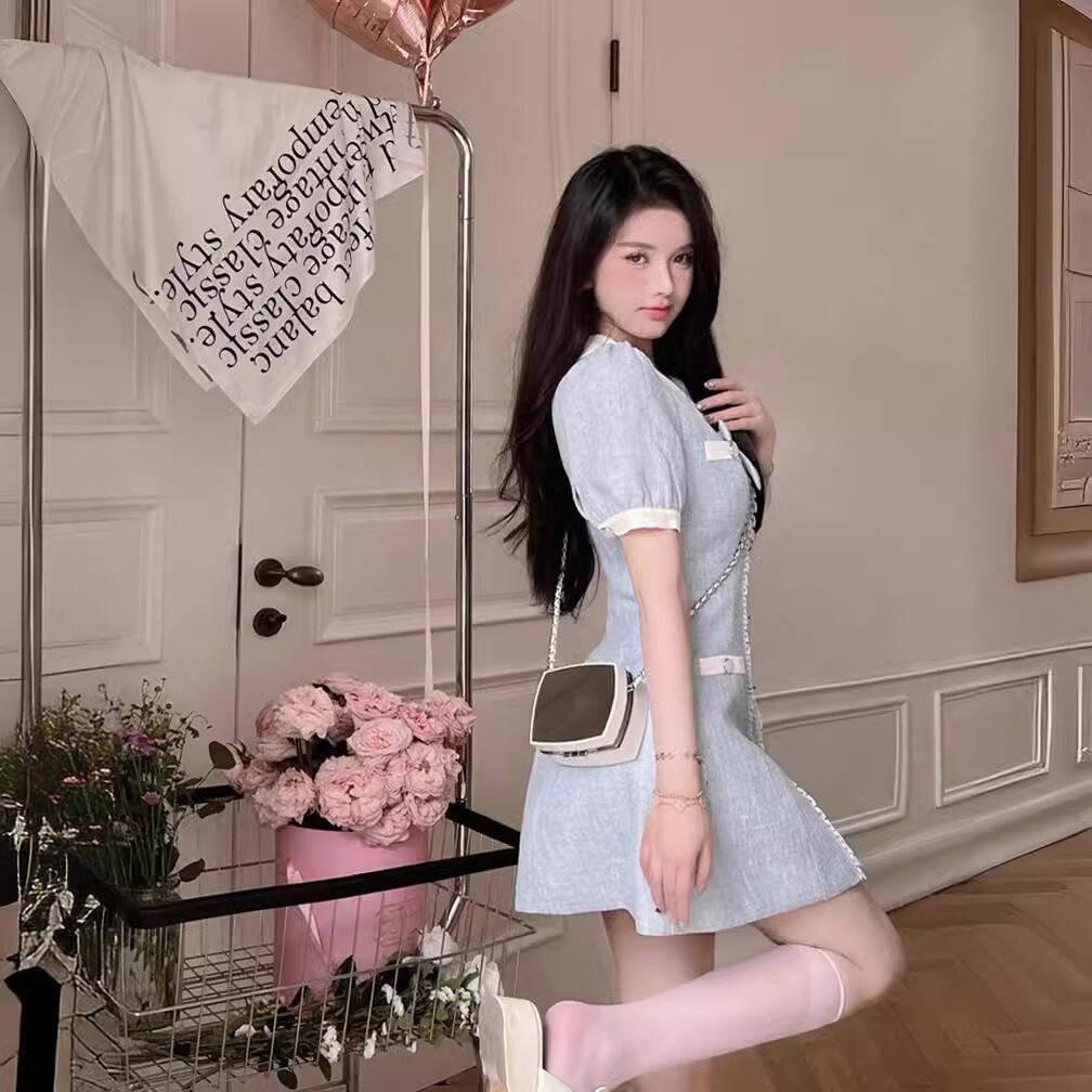 【dress】リボンドールカラーワンピース G20180