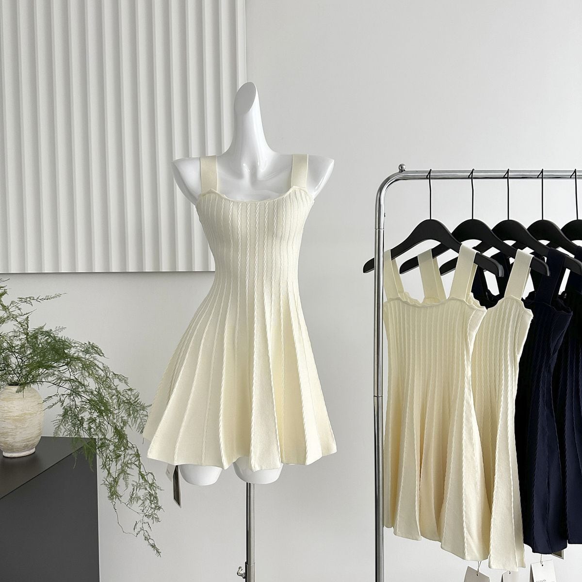 【dress】ニットキャミワンピース　M24819