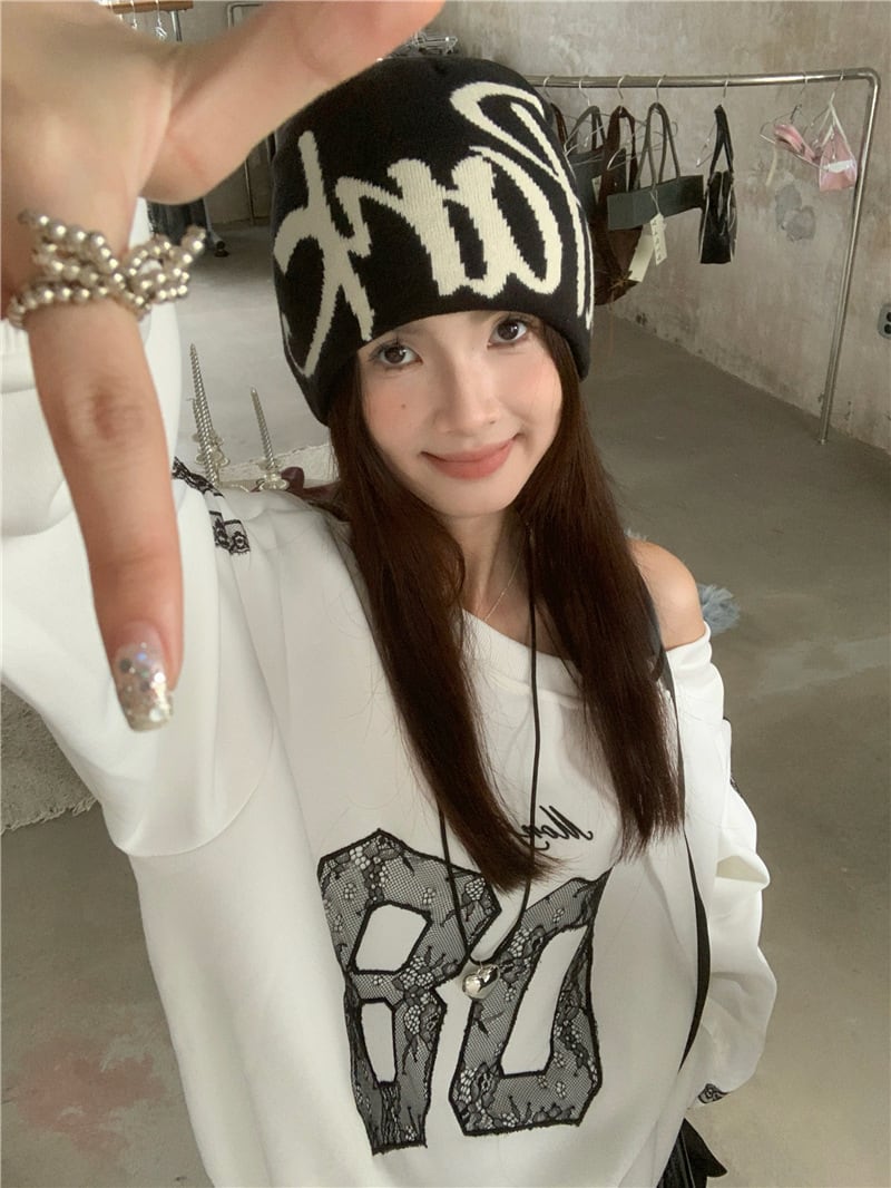 【tops】オフショルダープルオーバー　M26038