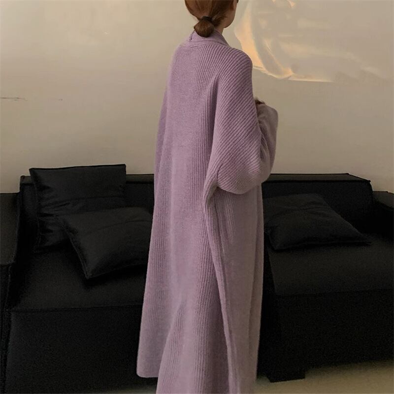 【outer】ロング丈ニットカーデ　M18410