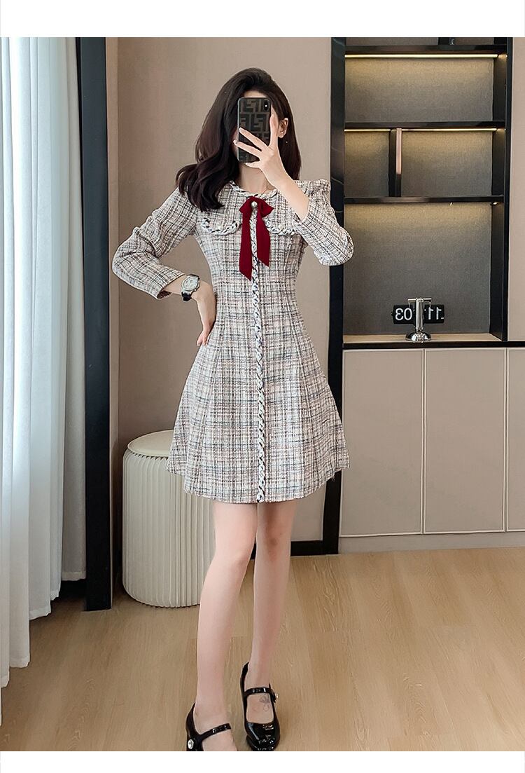【dress】ツイードワンピース　M18608