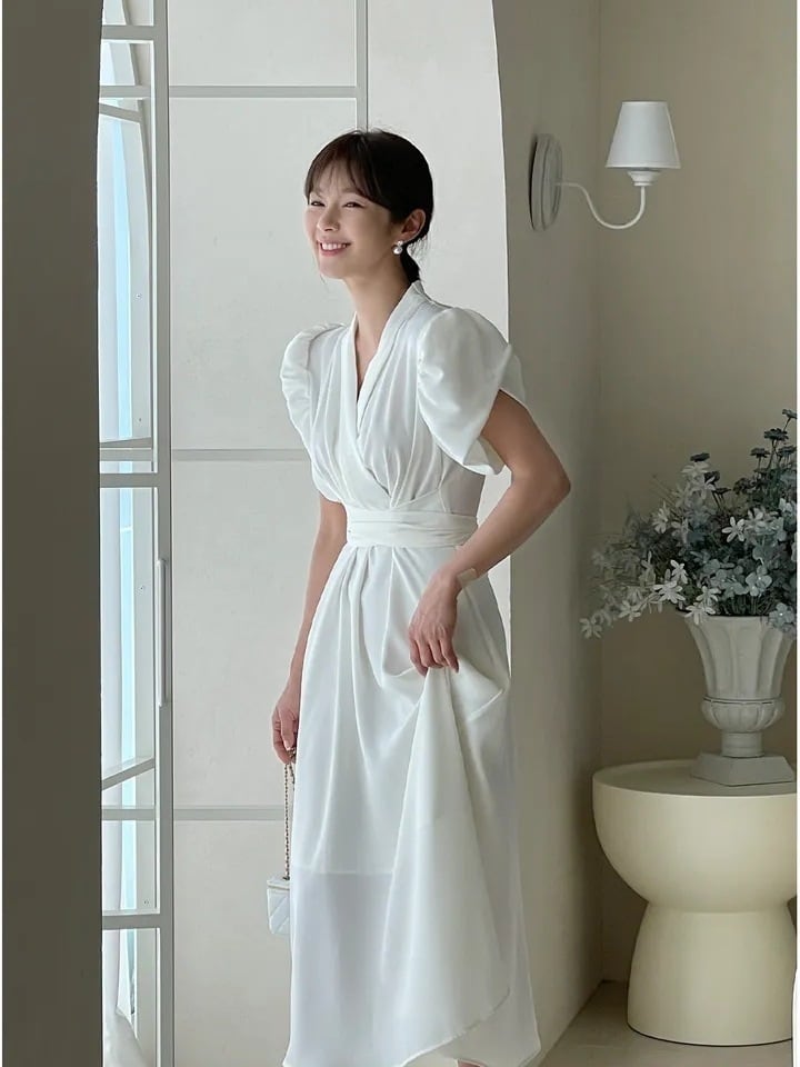 【dress】Vネックデートワンピース　M24904