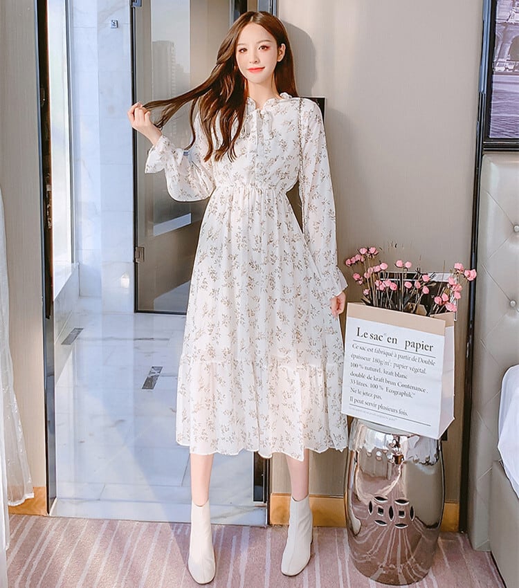 【dress】花柄ワンピース　M25347