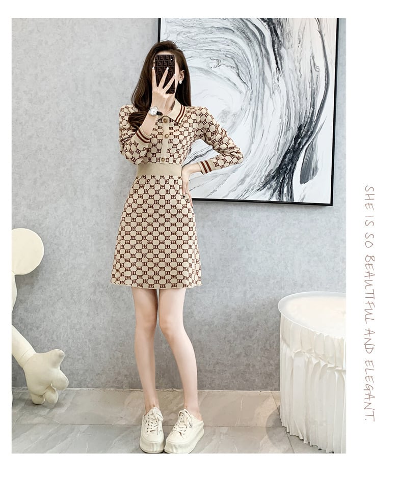 【dress】ニットワンピース　M25460