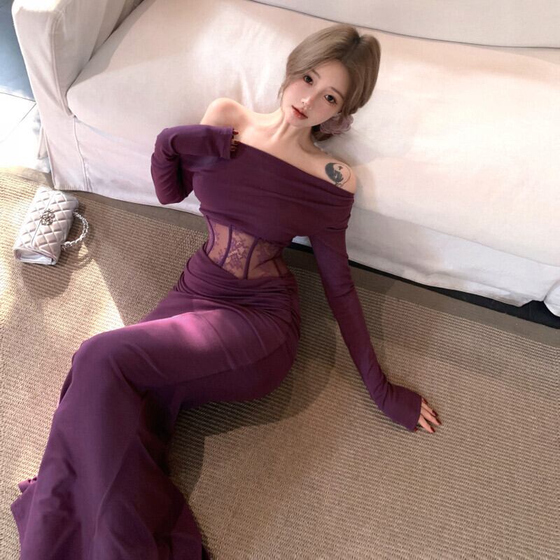 【dress】ドッキングマーメイドワンピース　M29502