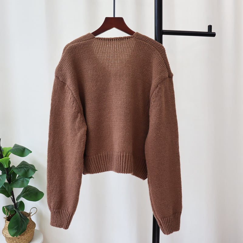【outer】ファスナーニットカーデ　M27908