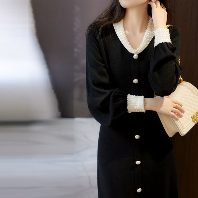 【dress】パールワンピース　M25421