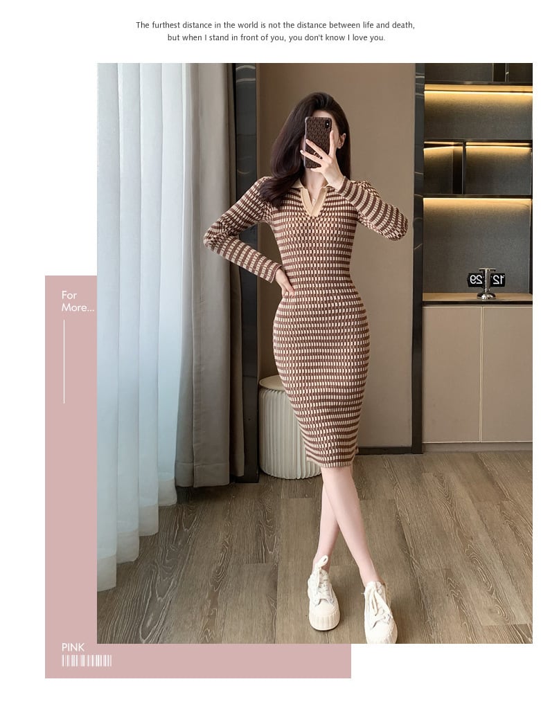 【dress】ニットワンピース　M18910