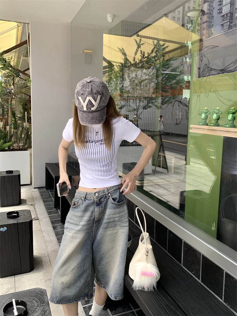 【tops】プリントTシャツ　M25102