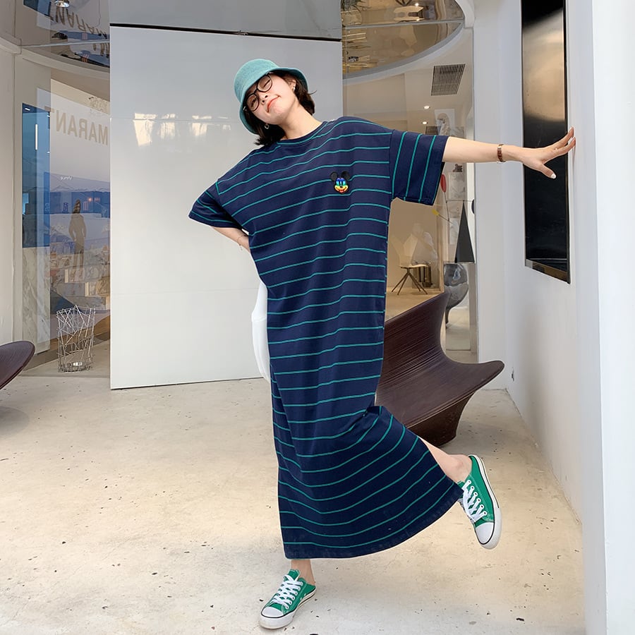 【dress】ボーダー柄ワンピース　M24960