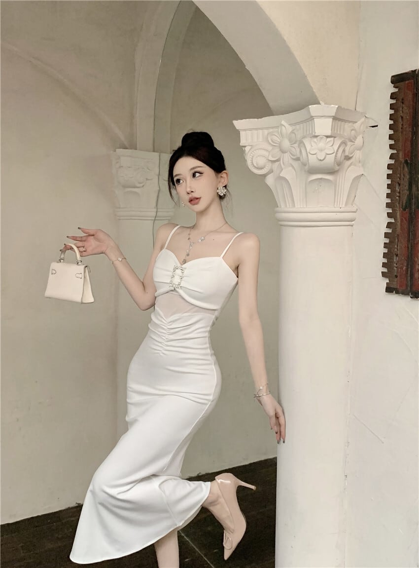 【dress】体型カバーキャミワンピース G21095