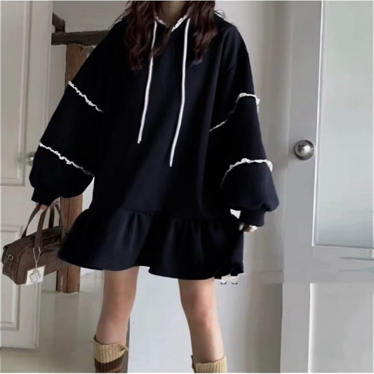 【dress】裹起毛カジュアルワンピース　M28925