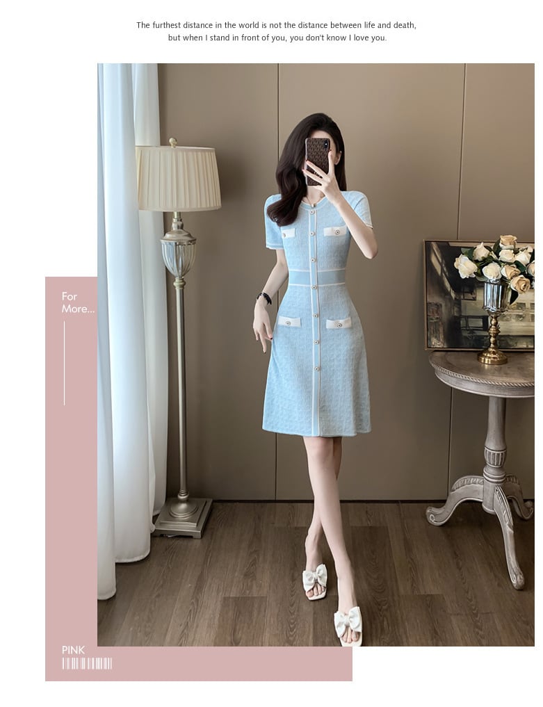 【dress】ニットワンピース　M24003