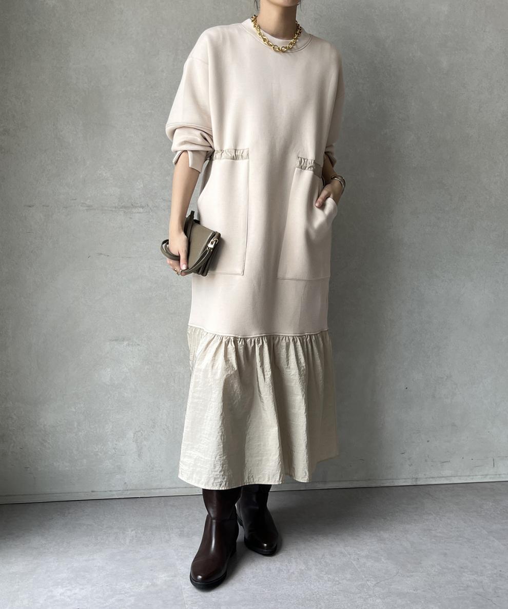 【dress】フレアドッキングカジュアルワンピース　N2899