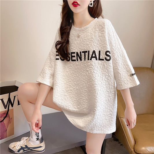 【tops】ファッション気質満点今季マストバイ トップスルーズ半袖INS風レディースTシャツ G9007